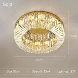 Luxury Crystal Bedroom LED Ceiling Lamp Simple Nordic Restaurant Living Room Kitchen Hotel Chandelier Modern Home Decor Lighting