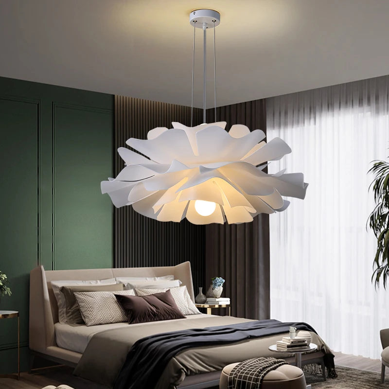 Creative Multi-Layer Acrylic Flower LED Chandelier - Modern Petal Ceiling Pendant Light Fixture for Dining Room, Bedroom & Indoor Decor Centerpiece