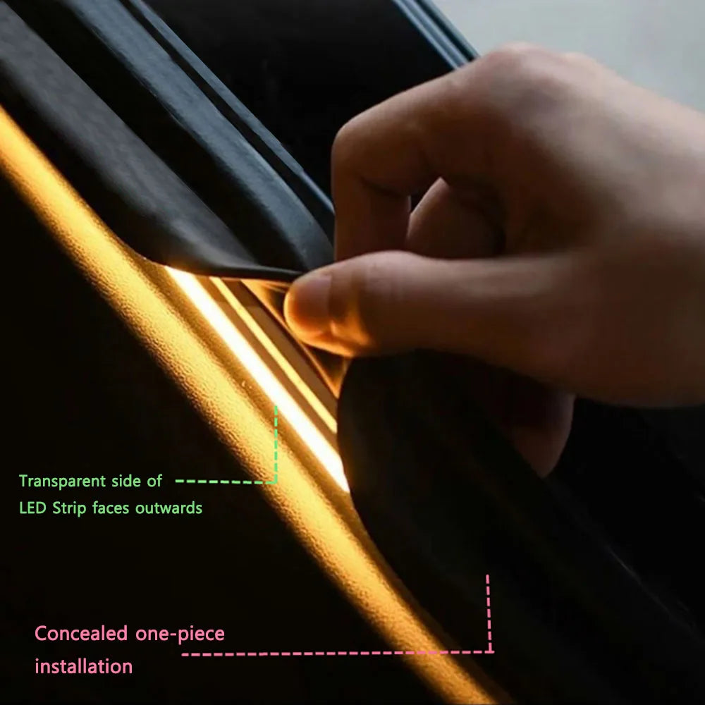 2026 New Rear Front Trunk Waterproof LED Strip Atmosphere Brighten Light Plug & Play for Tesla Model Y Juniper New 3 Highland