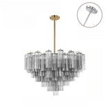 Italian Murano Glass Chandelier Pendant Light - Luxury Handblown Ceiling Hanging Lamp Fixture for Living Room, Hotel, Restaurant & Dining Room Decor