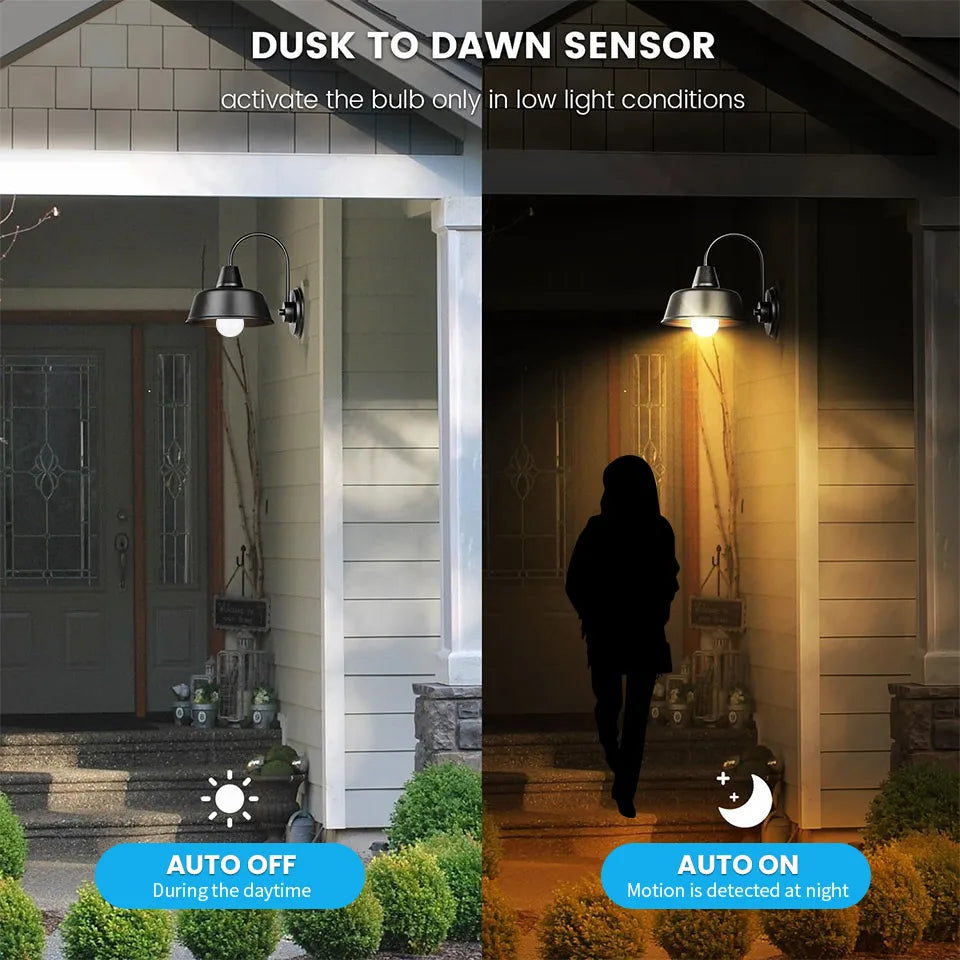 2-Pack E27 12W Radar Motion Sensor LED Bulbs - 220V Auto On Night Light for Hallway & Stairs