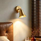 All-Copper Modern LED Wall Lamp with Frame & Door Number Display - Creative Brass Accent Sconce Light Fixture for Bedroom Bedside & Living Room