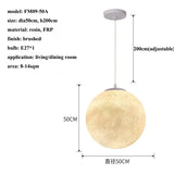 Nordic Moon Led Pendant Lights Lighting Living Dining Room Decor Chandeliers Restaurant Cafe Bar Hanging Lamp Bedroom Luminaire