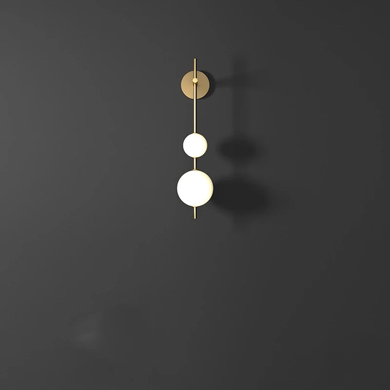 Vertical Globle Wall Lamp Sconce Light for Living Room Bedroom