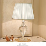 2025 Niche Light Luxury Crystal Table Lamp Villa Bedroom Bedside Modern Pleasure Simple Palace Bedside Lamp Home