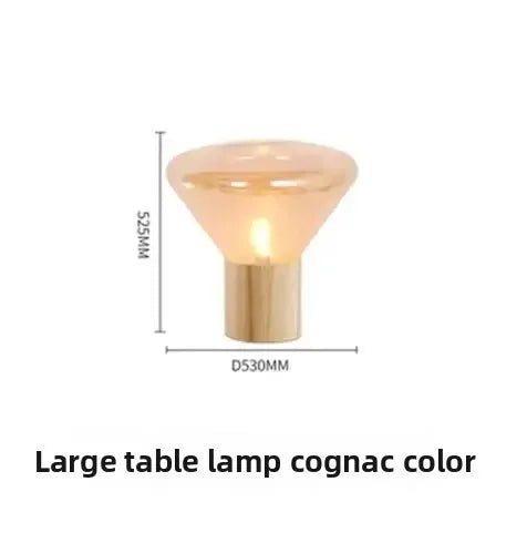 Designer Table Lamp Nordic Minimalist Glass Bottle Floor Lamp Wood Bedside Lamp Design Luminaires for Home Soft Living Room