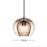 Nordic Modern Glass Pendant Lamp - Minimalist Kitchen Island Hanging Light