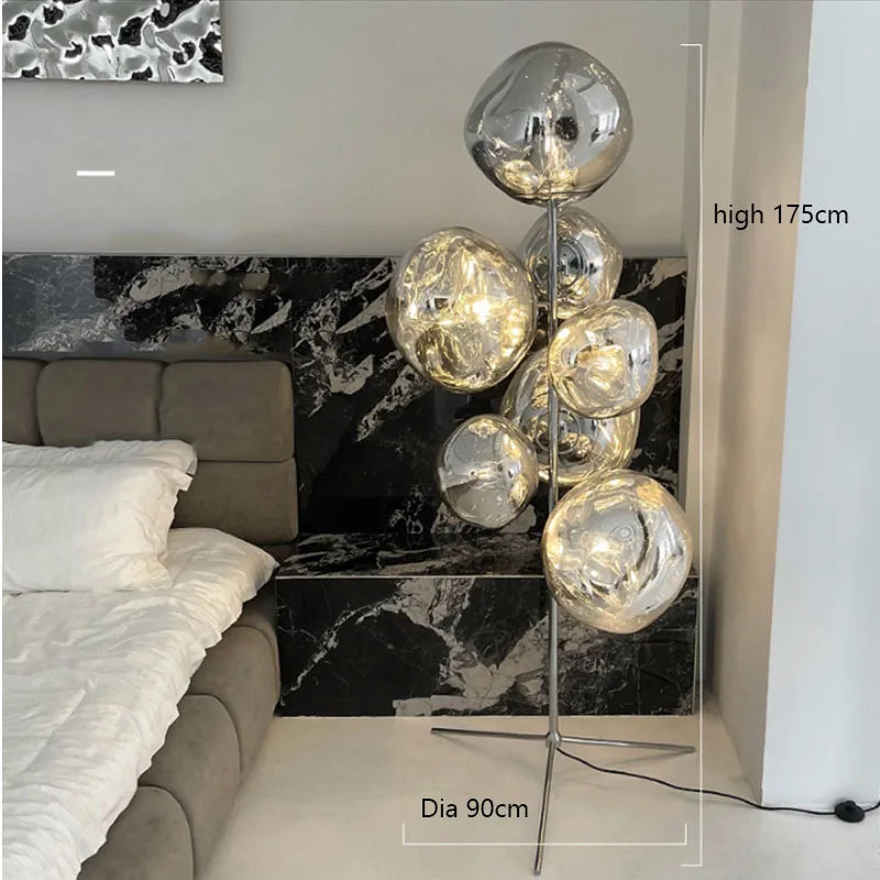 Post Modern Simple Volcanic Lava Floor Lamp Living Room Luxurious Sample Room Designer Highend Atmosphere Vertical Table Lamp