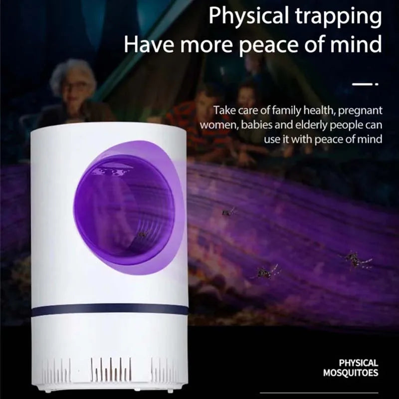 Electric Mosquitoes Killer Lamp Indoor USB Mosquitoes Trap Light Lamp Suction Indoor Attractant Fly Trap For Mosquitoes