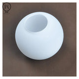 Milky White Glass Globe Lampshade Replacement (10cm–25cm) - Round Light Cover for Pendant & Table Lamps