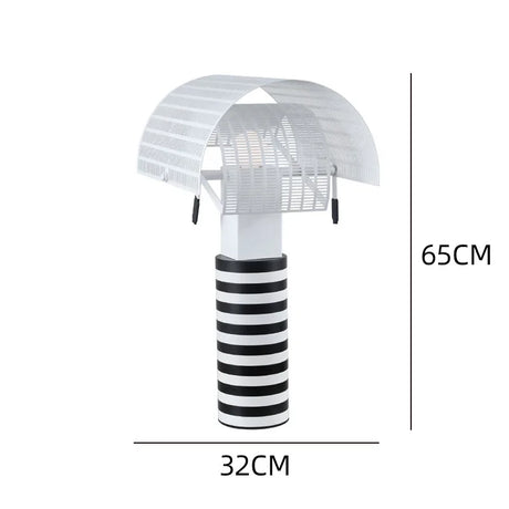Designer Shogun Table Lamp Modern Stripe Grid Desk Light Bedroom Living Room Exhibition Hotel LED Art White Black Table Lamps