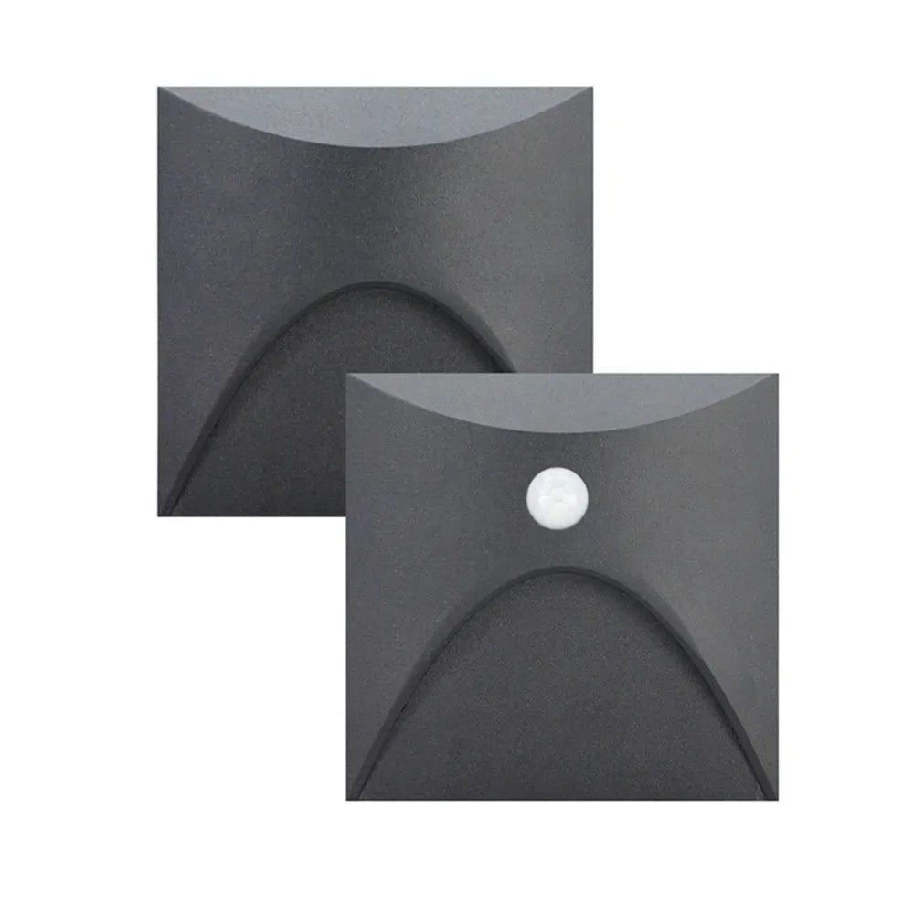 Led Deck Light Motion Sensor Step Stair Railing Lamp 3W Indoor Outdoor Waterproof for Pathway Stairway Post Porch Wall Sconce