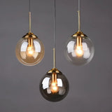 Nordic Modern LED Hanging Lamp Glass Pendant Lights for Kitchen Dining Room Bedroom Nordic Pendant Lamps Home Lighting Fixtures