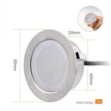 LED Deck Lights 12V Dimmable Underground Lamp | Recessed Outdoor Stair Lighting | IP67 Waterproof Garden Lights