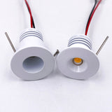 Black White Silver 1W Mini Spotlight Downlight Display Cabinet Bar Table 12V 24V Ceiling Embedded Staircase Indoor LED Star