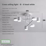 6 Heads LED Modern Ceiling Chandelier Hanging Lamp for Ceiling Dining Living Room Bedroom Hall Home Decor Lndoor Light Fixture
