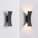 IP65 Waterproof Outdoor Aluminum Wall Light - Modern Black & White Exterior Sconce Fixture for Courtyard, Entrance, Porch & Garden