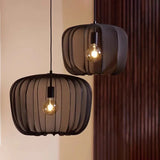 Modern Fabric Ceiling Pendant Lamp E27 - Minimalist Wabi-Sabi LED Ceiling Light Fixture for Living Room, Hotel, Restaurant & Shop