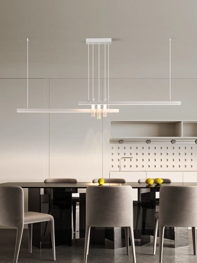 Modern LED Strip Pendant Light - Designer Hanging Lamp with Memory Function