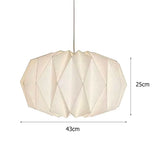 Nordic Creative Paper Origami Lantern Shade Foldable Pendant Light Art Decor