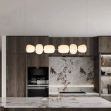 Nordic Restaurant Combination Chandelier Acrylic Material Table Dining Kitchen Island Pendant Lights Minimalist Decor Fixture