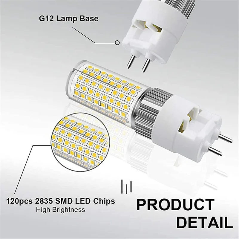 G12 Led corn light 15w 25w G12 2pin PL bulb Light replace G12 CDM halogen bulb AC85-265V
