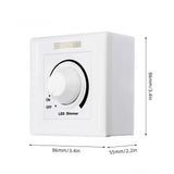 LED Control Dimmer 0 -10V 1-10V LED Light Dimmer Switch AC110V 220V Brightness Easy Adjustable Recessed Installation
