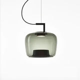 Nordic Glass Pendant Light - Minimalist Art Hanging Lamp for Bedroom & Bedside