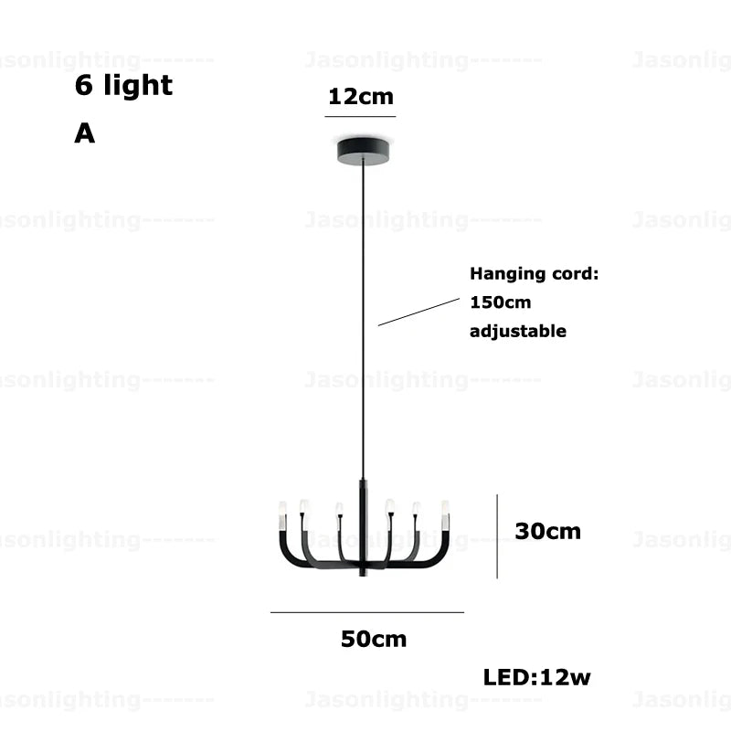 Italian Tree Gold Black Chrome Dimmable LED 2026 Pendant Light Suspension Luminaire Lampen Hanging Lamp For Foyer Dinning Room