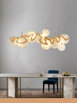 Modern Internet Celebrity Living Room Art Pendant Light Luxury Minimalist Glass Lamp Bedroom Dining Room Long Pendant Light