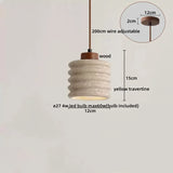 2026 New Cave Stone Pendant Light Bedroom Yellow Travertine LED Chandelier Living Dining Room Modern Hanging Lamp Decor Lighting