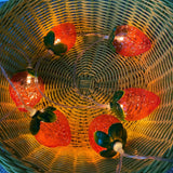 1.5M 10Led Strawberry Fruit Light Strings Happy Birthday Party Lantern String Children's Room Decorative Night Lamp Kids Favors
