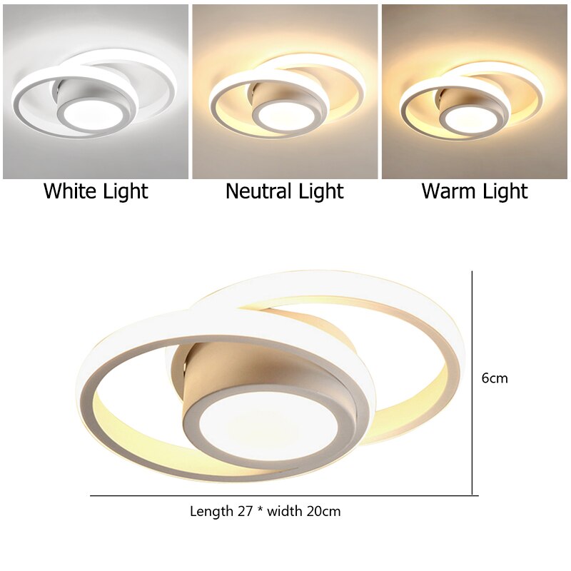 LED Ceiling Lamp Modern Dimmable Bedroom Chandelier Ceiling Lights for Dining Room Living Room Nordic Aisle Lamp