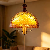 Acrylic Lampshade Pendant Lights Three E27 Bulb With Brown Wood For Bedroom Dining Room Kitchen Shop Lighting Fixtures