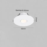 Small Beam Angle LED Spotlight (3°/8°/15°) - Recessed Round Ultra-Thin Accent Light