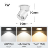 COB LED Spotlight Foldable Ceiling foco Lamp 220V Surface Mounted Downlight mini led 5W~25W LivingRoom Kitchen Street Spotlights