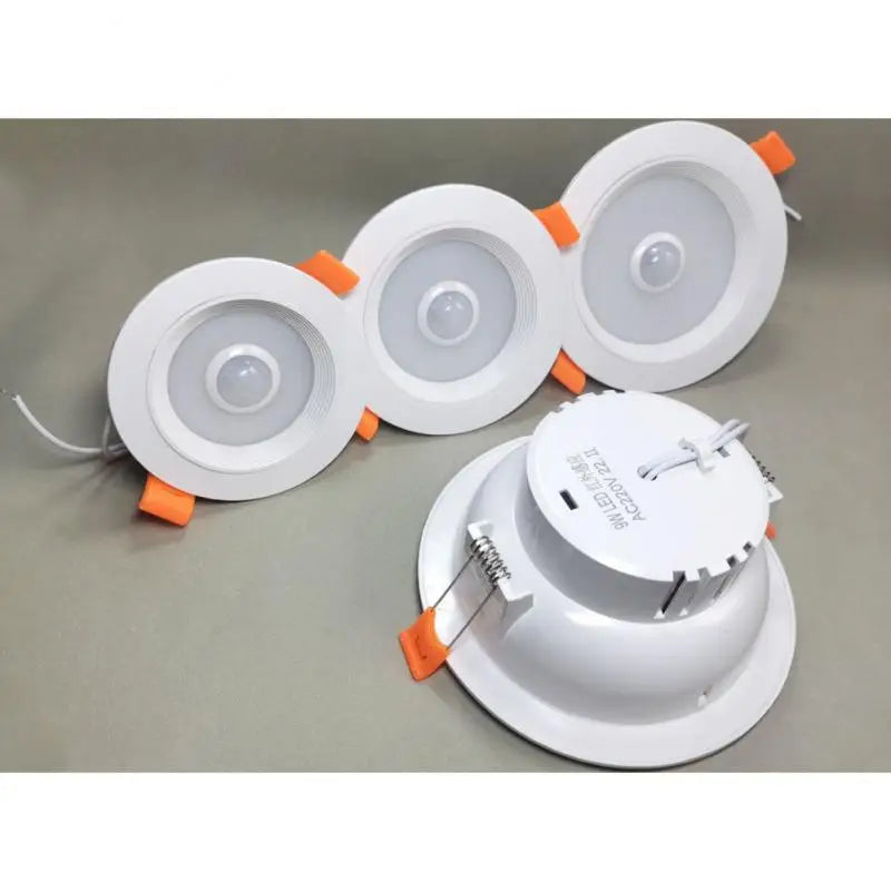 Led Ceiling Lamp Infrared Sensing Embedded Hole Light Human Sensing Down Lights Sound-controlled Led Spot Light