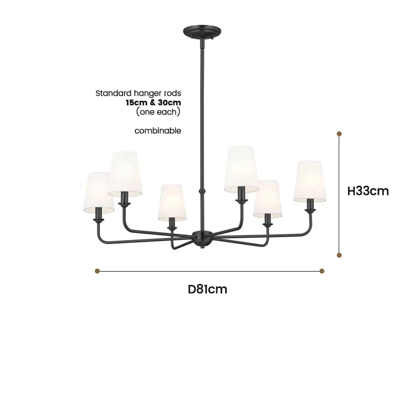 American Style LED Pendant Lamp Modern Minimalist Chandelier Kitchen Island Restaurant Bar Living Room Home Decor Factory Direct