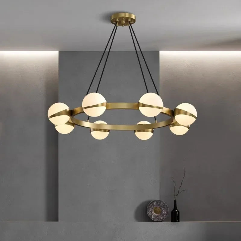 Modern Acrylic circular LED Pendant Lights for Living Dining Room Kitchen Table Bedroom Home Decor Hanging lamp lusters Fixture