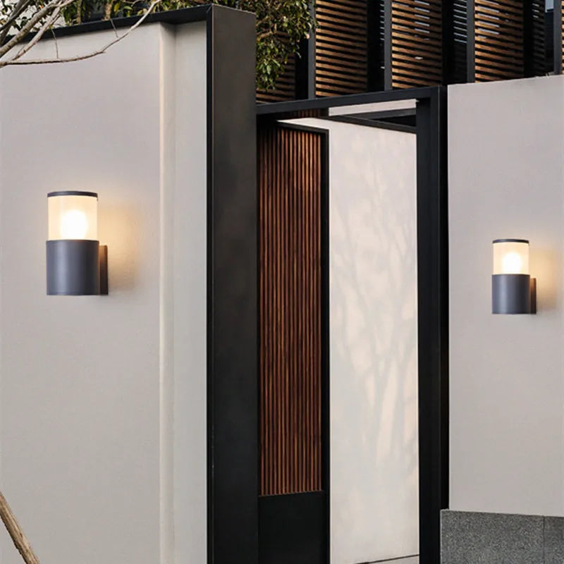 LED Outdoor Wall Lights E27 Waterproof Porch Light 12W AC85-265V Corridor Aisle Wall Sconce for Garden Courtyard Balcony Lamps
