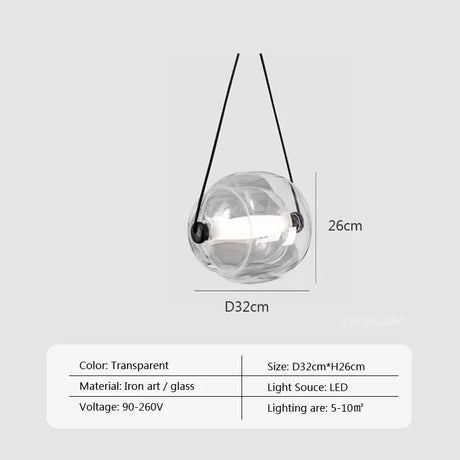 Nordic Led Colorful Glass Pendant Light Modern Fashion Czech Capsule Design Restaurant Kitchen Hanging lamp Bar Bedroom Fixtures