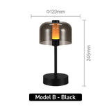 Modern Retro Nordic Desk Lamp Rechargeable Indoor Table Lamp Camping Lamp Night Light for Bedroom Campe Reading Home Decoration
