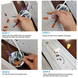 4FT LED Wraparound 40W 4 Foot LED Shop Lights for Garage, 4400lm 4000K Neutral White, Wrap Light, 48 Inch Light Fixtures Flush M