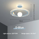 Children's Room Pendant Lamp Creative Cartoon Astronaut Starry Sky Boy Girls Bedroom Chandelier Modern Restaurant Lighting Decor