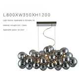 Nordic Balloon Bubble Lighting Boy Children's Bedroom Chandelier Living Room Model Restaurant Creative Ash Glass Lamp