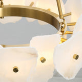 Modern Natural Marble LED Pendant Light - Luxury Stone Ceiling Chandelier Lamp Fixture for Dining Table, Living Room & Bathroom