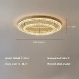 Luxuy gold LED Ceiling lamp modern crystals round ceiling chandelier for living room hotel hall bedroom restaurant lighting