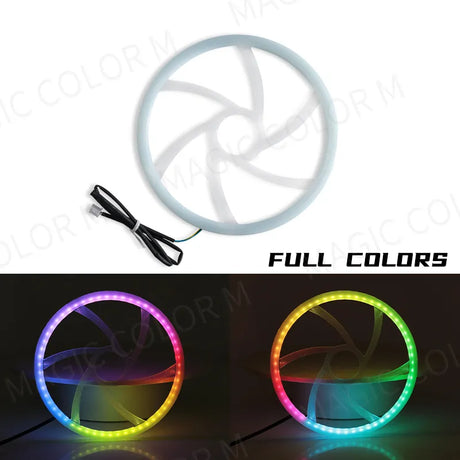 Car's atmosphere with 18 acrylic strips in 64 Colors , controlled by a Bluetooth app.