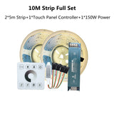 COB Running Water Flowing LED Strip Light WS2811 24V Horse Race Sequential LED Ribbon With RF Touch Panel Controller 10M 20M Set