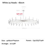 Living Room Lamps Modern Led Ceiling Chandelier Nordic Dining Room Bedroom Chandeliers 110V/220V Home Interior Hanghing Lighting